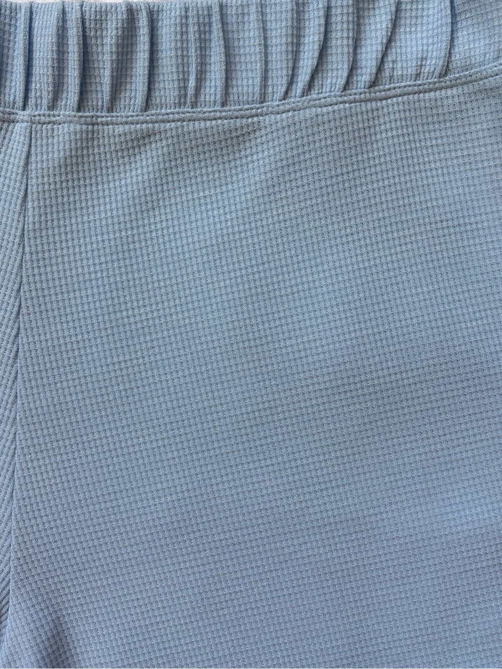 Athleta Wind Down Lounge Sleep Waffle Knit Shorts Blue Size M - Picture 7 of 8